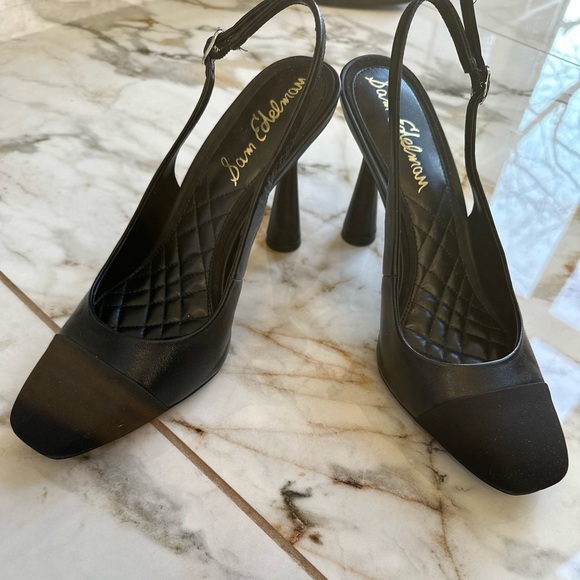 Sam Edelman Black Slingback Heels - Picture 4 of 5